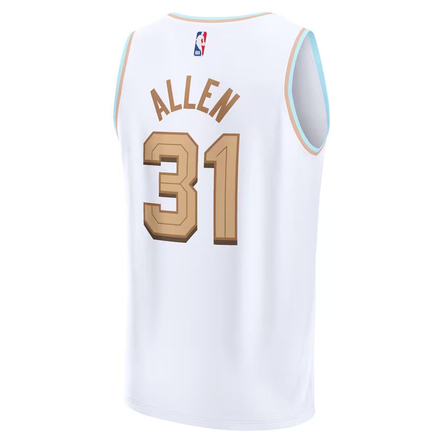 Men Cleveland Cavaliers #31 Jarrett Allen Fanatics Branded White City Edition 2022-23 Fastbreak NBA Jersey